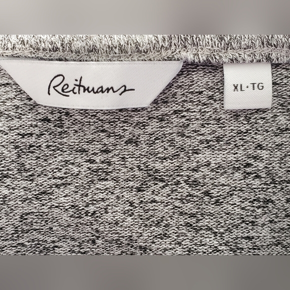 Reitmans Heather Gray Cold Shoulder Top Sz XL - Picture 7 of 8